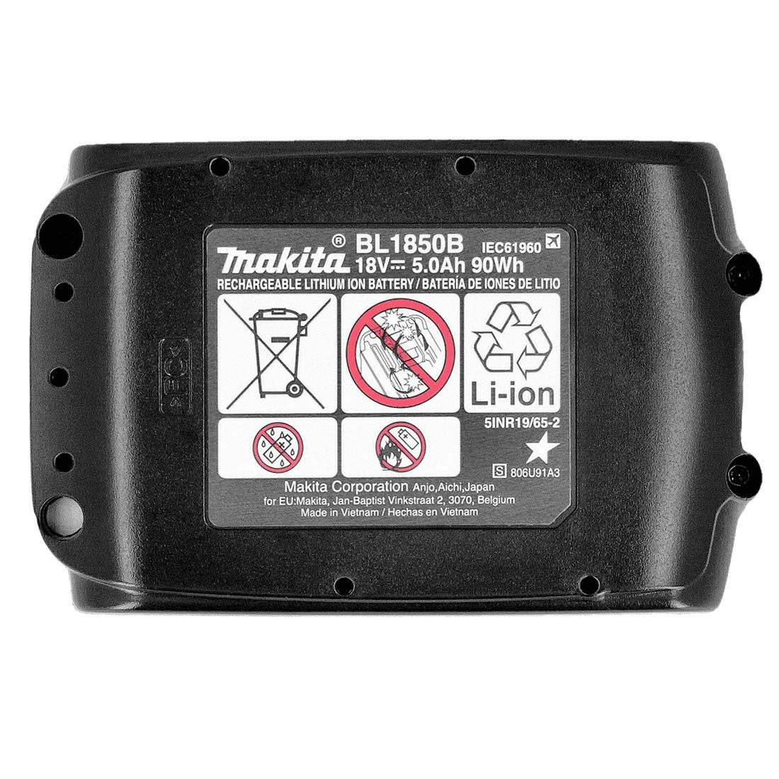 Makita BL1850X2 18v LXT 5.0Ah Li-Ion Battery Twin Pack